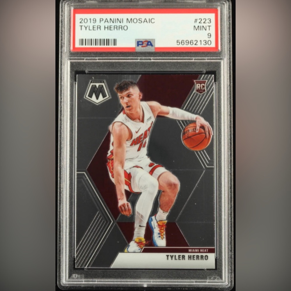 Tyler Herro 2019-20 Panini Mosaic RC #223 (PSA 9)